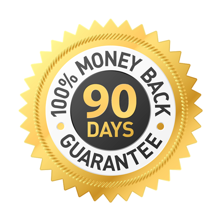 90-day money back guarantee